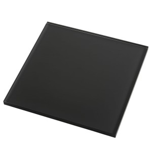 Szkło czarne szlifowane antisol 8 mm kwadratowe