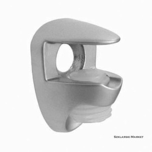 Uchwyt wnękowy do półki  szklanej  8-10 mm - cobra nikiel 