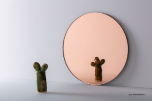 Lustro miedziane 4 mm szlifowane okrągłe