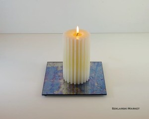  Podstawka pod świece lustro antyczne Morena kwadratowa