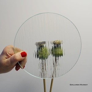 Szkło do malowania ornamentowe Waterfall okrągłe