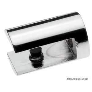 Uchwyt do półki  szklanej 8-10 mm - długi chrom  
