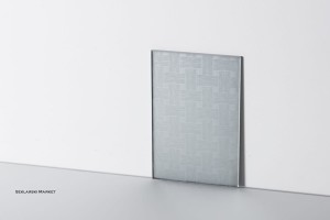 Próbka szkła - ornament placionka trawiona - lakierowany - farba lustrzana  