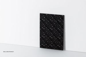 Próbka szkła - ornament moresco - lakierowany - czarny