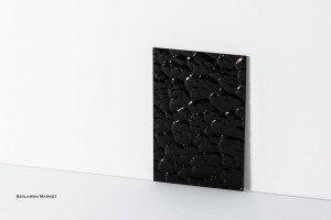 Próbka szkła - ornament monumental M - lakierowany - czarny