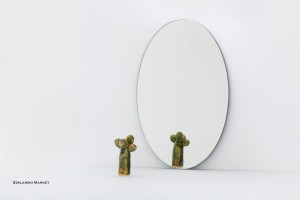 Lustro srebrne 2 mm float szlifowane owalne elipsa