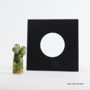 Osłona szklana czarna matowa pojedyncza pod kontakt gniazdko