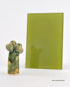 Próbka szkło zielone pistacjowe 4 mm połysk Planilaque Pistachio Green 161