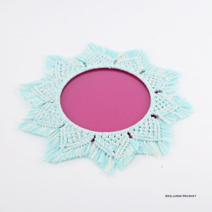 Szkło fuksja do makramy - okrągłe - różne wymiary 