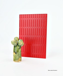 Próbka szkła - ornament master ray - lakierowany - czerwony