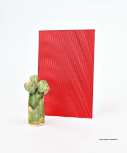 Próbka szkła - ornament master point - lakierowany - czerwony 