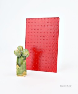 Próbka szkła - ornament master care - lakierowany - czerwony  