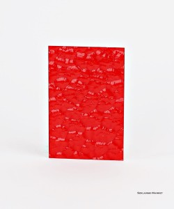 Próbka szkła - ornament monumental M - lakierowany - czerwony   