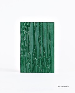 Próbka szkła - ornament niagara - lakierowany - zielony