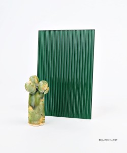 Próbka szkła - ornament visiosun - lakierowany - zielony 