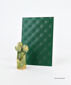 Próbka szkła - ornament master-soft - lakierowany - zielony  