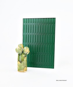 Próbka szkła - ornament master ray - lakierowany - zielony   