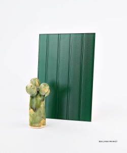 Próbka szkła - ornament master ligne - lakierowany - zielony    