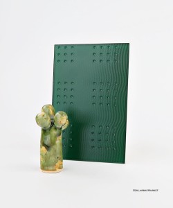 Próbka szkła - ornament master lens - lakierowany - zielony    