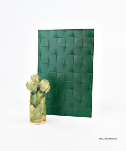 Próbka szkła - ornament masterflex - lakierowany - zielony   