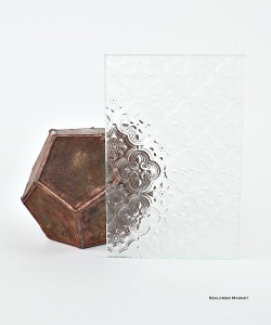 Moresco koniczyna 4 mm  szkło ornamentowe 