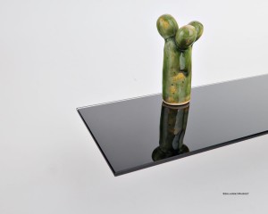 Półka szklana czarna 4 mm lacobel prostokątna