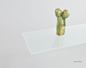  Półka szklana matowa 6 mm satyna prostokątna