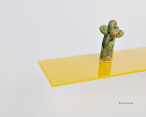 Półka szklana żółta - lacobel 4 mm - prostokąt - różne rozmiary