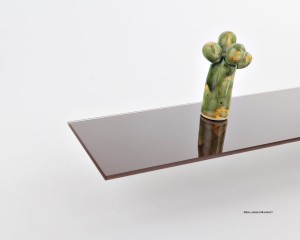 Półka szklana brązowa czekoladowa 4 mm lacobel prostokątna