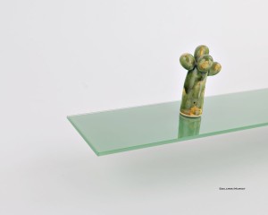 Półka szklana zielona - lacobel 4 mm - prostokąt - różne rozmiary