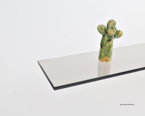 Półka szklana brązowa bezpieczna 8 mm szkło 441 prostokątna