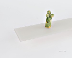 Półka szklana szampan matowy - matelac 4 mm - prostokąt - różne rozmiary 