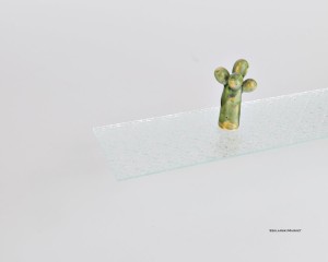 Półka szklana moresco - szkło ornamentowe 4 mm - prostokąt - różne rozmiary  