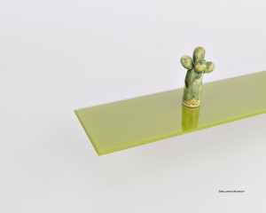 Półka szklana zielona - planilak pistacjowy 4 mm - prostokąt - różne rozmiary