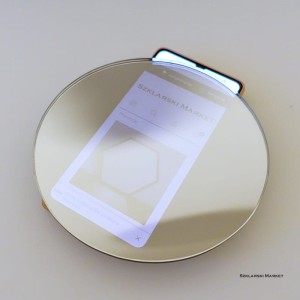 Lustro półprzepuszczalne weneckie fenickie 6 mm okrągłe 