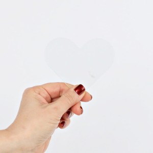 Szkło do malowania serce 10x8 cm serce ze szkła Walentynki 