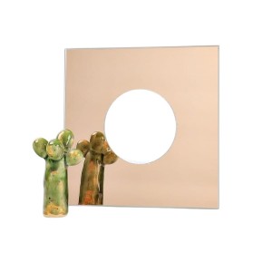 Osłona szklana lustro miedziane 15x15 pojedyncza pod kontakt gniazdko 