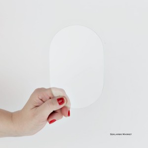 Szkło do malowania przezroczyste podwójny łuk stadium