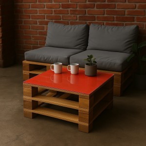 Szyba na stół stolik pomarańczowa lacobel 4 mm kwadratowa