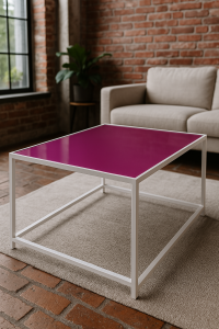 Szyba na stół stolik różowa fuksja lacobel 4 mm kwadratowa