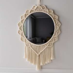 Lustro grafitowe do makramy - okrągłe - różne wymiary