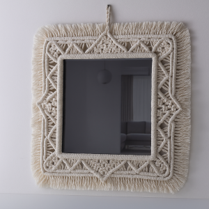 Lustro grafitowe do makramy makramowe kwadratowe 