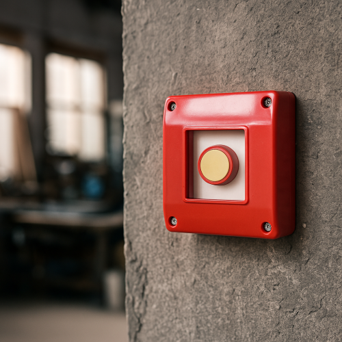 Szkło 2 mm do wyłącznika, przycisku ppoż- 65 x 65 mm